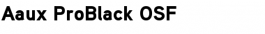 Aaux ProBlack OSF Regular Font