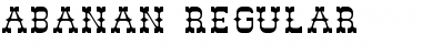 ABANAN Regular Font