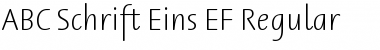 ABC Schrift Eins EF Regular Regular Font