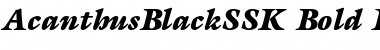 Download AcanthusBlackSSK Font