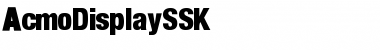 AcmoDisplaySSK Regular Font