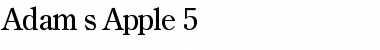 Download Adam's Apple 5 Font