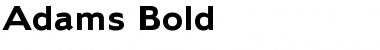 Adams Bold Font