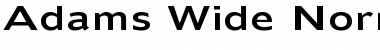 Adams Wide Normal Font