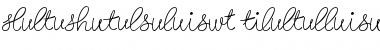 Birthday Ligatures Five Regular Font