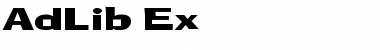 AdLib Ex Regular Font