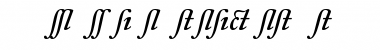 ACaslon AltSemiboldItalic Regular Font