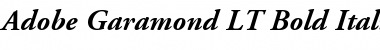 AGaramond LT Bold Italic Font