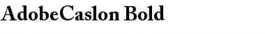 AdobeCaslon Bold Font