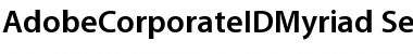 AdobeCorporateIDMyriad-SemiBold Semi Bold Font