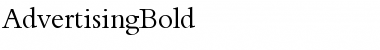 AdvertisingBold Regular Font