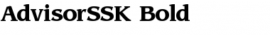 AdvisorSSK Bold Font