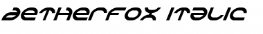 Aetherfox Italic Italic Font