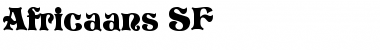 Africaans SF Regular Font