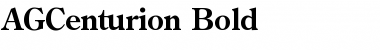 AGCenturion Bold Font