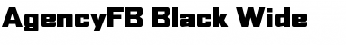 AgencyFB Black Wide Regular Font