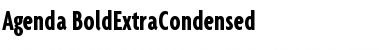 Agenda BoldExtraCondensed Font