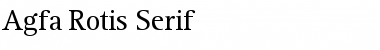 AgfaRotisSerif Regular Font