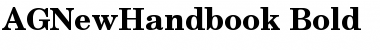 AGNewHandbook Bold Font