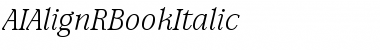 AIAlign Italic Font