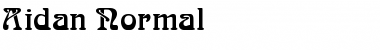 Aidan Normal Font