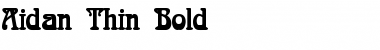 Aidan Thin Bold Font