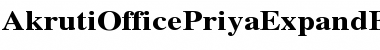 Download AkrutiOfficePriyaExpand Font