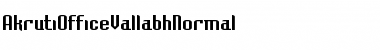 AkrutiOfficeVallabh Normal Font