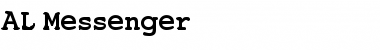 AL Messenger Regular Font