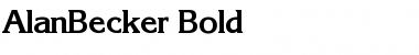 AlanBecker Bold Font