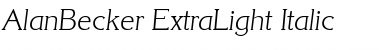 Download AlanBecker-ExtraLight Font