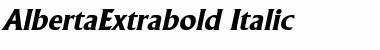 Download AlbertaExtrabold Font