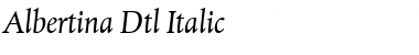 Albertina Dtl Italic Regular Font