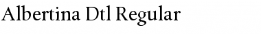 Albertina Dtl Regular Font