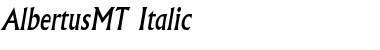 AlbertusMT RomanItalic Font