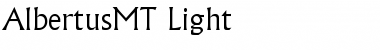 AlbertusMT-Light Light Font
