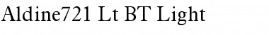 Aldine721 Lt BT Light Font