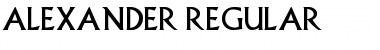 Alexander Regular Font