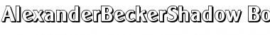 AlexanderBeckerShadow Bold Font