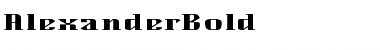 Alexander Bold Font