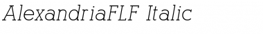 AlexandriaFLF Regular Font