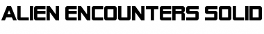 Download Alien Encounters Solid Font