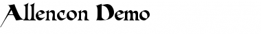 Allencon Demo Regular Font