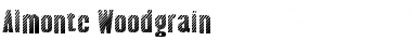 Almonte Woodgrain Regular Font