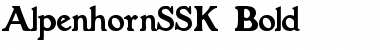 AlpenhornSSK Bold Font