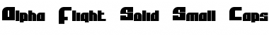 Download Alpha Flight Solid Small Caps Font