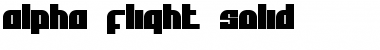 Alpha Flight Solid Regular Font