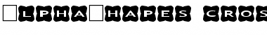 Download AlphaShapes crosses 3 Font
