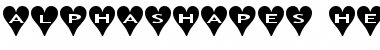 Download AlphaShapes hearts Font