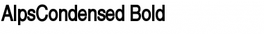 AlpsCondensed Bold Font